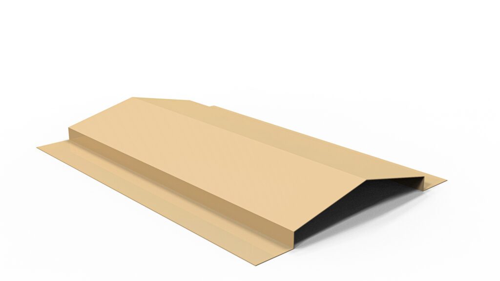 Custom Ridge Flashing with Lip Pre-Painted Metal Aluminum Galvalume